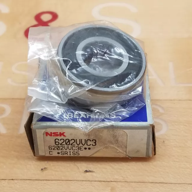 NSK 6202VVC3 Series C Deep Groove Bearing, Single Row Ball, 15mmID, 35mmOD, 11W