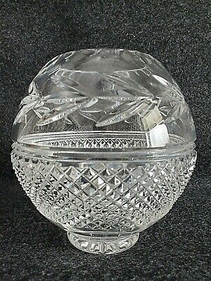 ABP Style Flint Glass/ Crystal Footed Rose Bowl