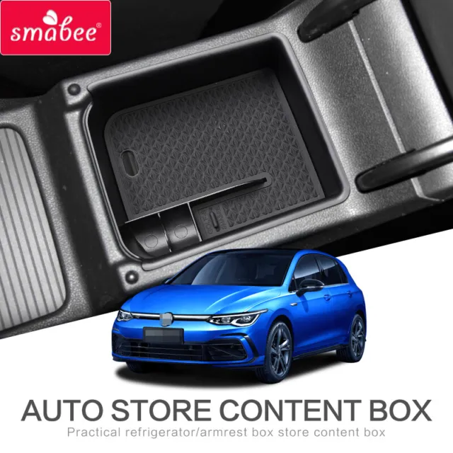 Car Armrest Box Storage For Volkswagen VW Golf 8 MK8 GTI GTE R 2019 2020 Stowing