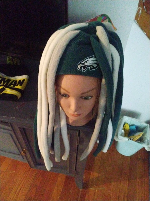 Philadelphia Eagles NFL Beanie dreadlocks Rasta Hat Adult One Size 🔥🏈Reebok Philadelphia Eagles NFL Beanie dreadlocks Rasta Hat Adult One Size 🔥🏈Reebok