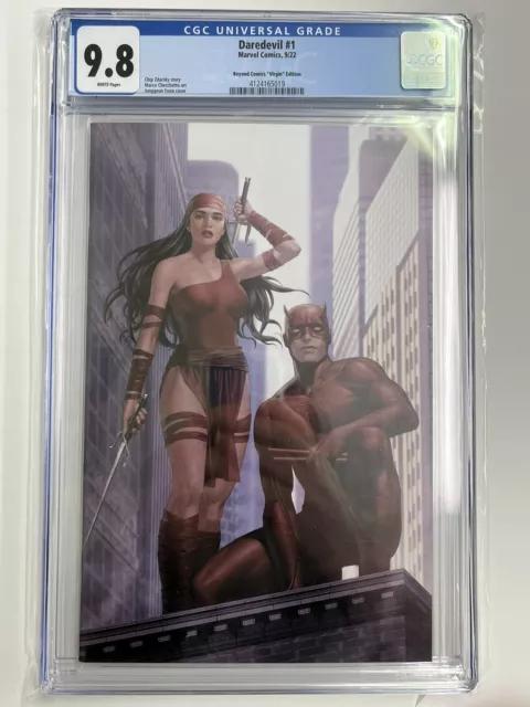 DAREDEVIL #1 (2022) CGC 9.8 Junggeun YOON Store EXCLUSIVE VIRGIN Var Elektra NM