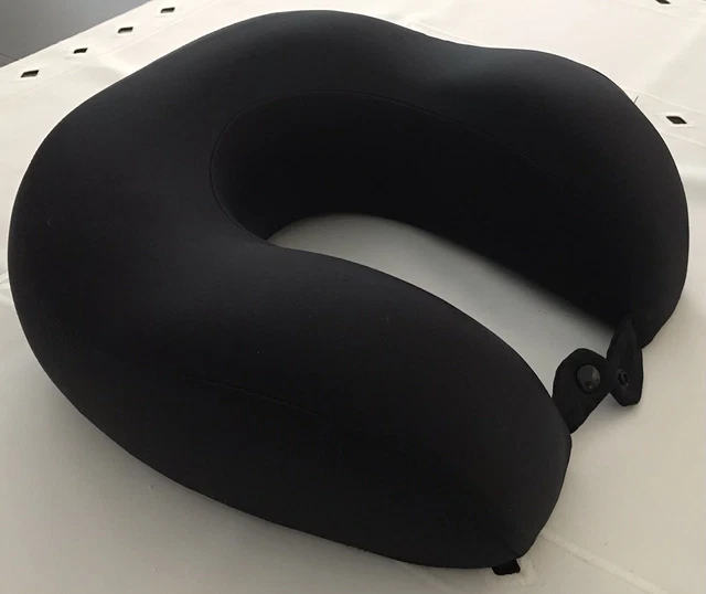 Travel Pillow Memory Foam U Shaped Neck Support Head Rest Black
