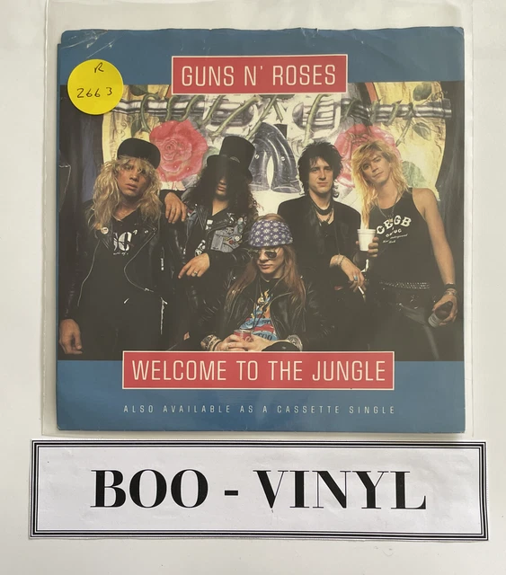 Zerbino Guns N' Roses Welcome to The Jungle, Multicolore, 40 x 60 cm