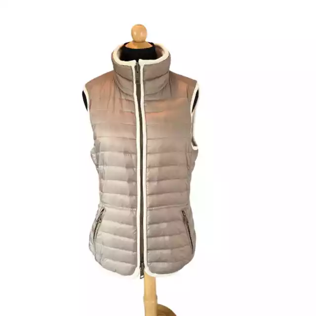 BURBERRY BRIT Merino Wool Goose Down Reversible Puffer Vest Size: M