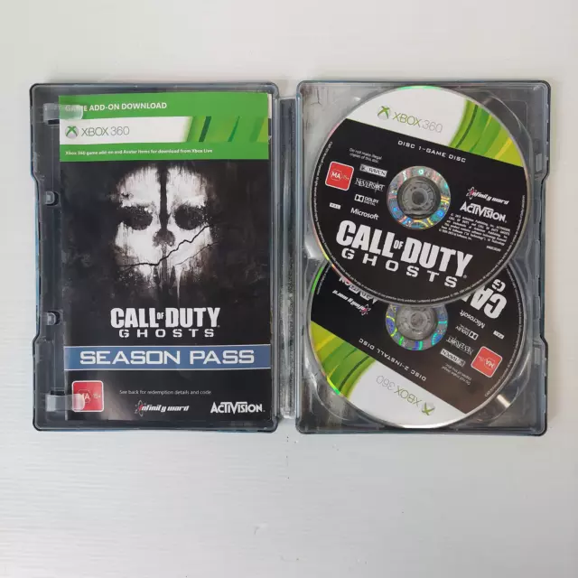 Call of Duty Ghosts Limited Edition Steel Case Xbox 360 Game Free Post