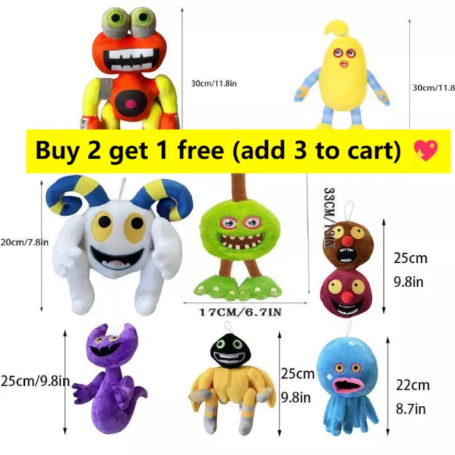 MY SINGING MONSTERS Thumpies Ghazt Toe Jammer Air Epic Wubbox Plush Toy Kid  Gift $12.72 - PicClick AU