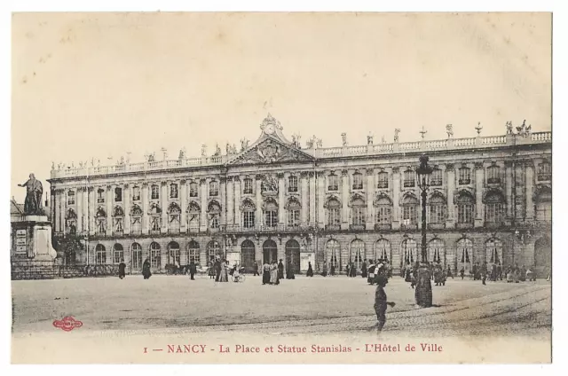 CPA"" NANCY - The Place and Statue of Stanislas - The City Hall