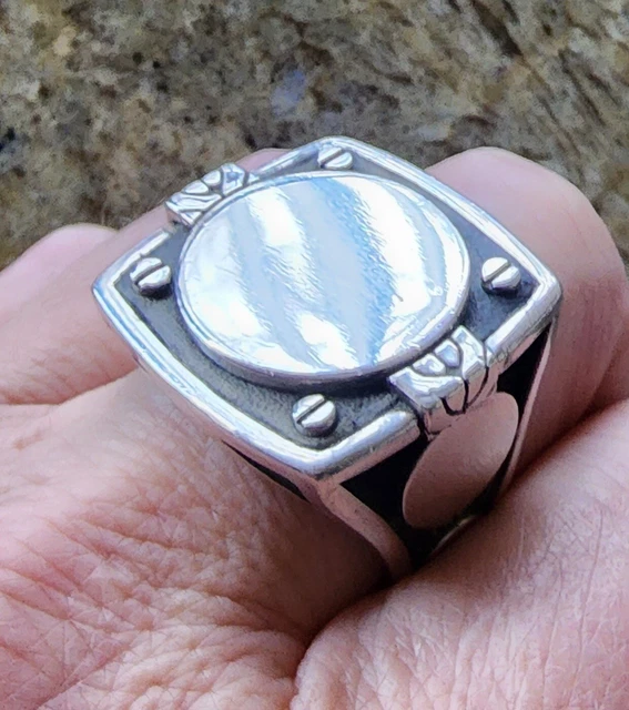 HEAVY John Hardy Vintage Square Ring UNISEX Neat Piece Size 29.77 Grams WOW!