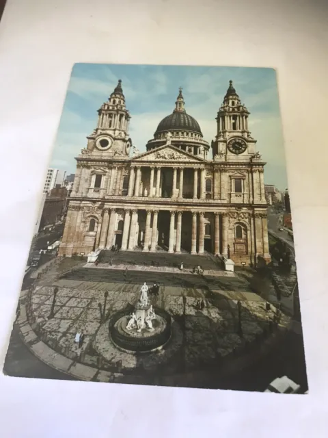 St. Pauls Kathedrale.  London.  Farbige Postkarte