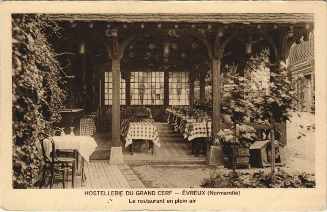 CPA ÉVREUX-Hostellerie du Grand Cerf-Le restaurant en plein air (29043)