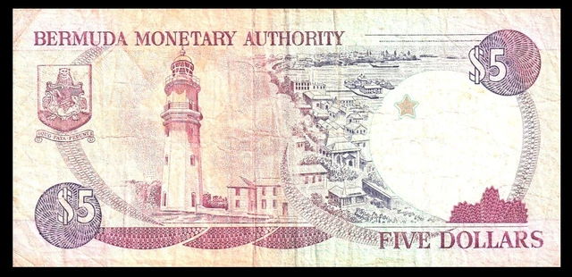 🇧🇲 BERMUDA  1992  $ 5 DOLLARS QE II *** P 141a  BANKNOTE 2