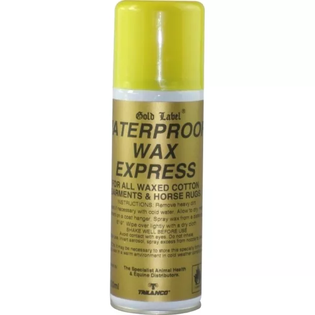 Gold Label 200ml Wasserdicht Wax Express Spray Alle Gewachsten Baumwolle Kleidung & Teppiche