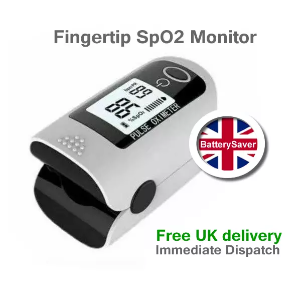 LCD Fingertip Pulse Oximeter SpO2 Blood Oxygen Saturation Monitor