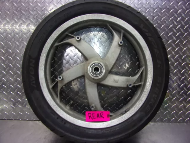 668 A Buell Blast 500 2007 Oem  Rear Wheel  (Tire Bad)