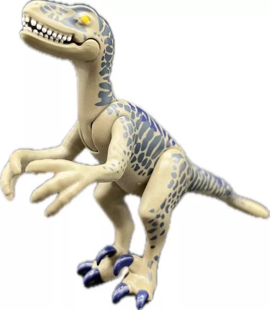 Playmobil Dino, Raptor grau/blau aus Set 9433 Fleischfresser Velociraptor