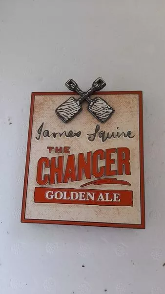 James Squires The Chancer  Metal Tap Badge