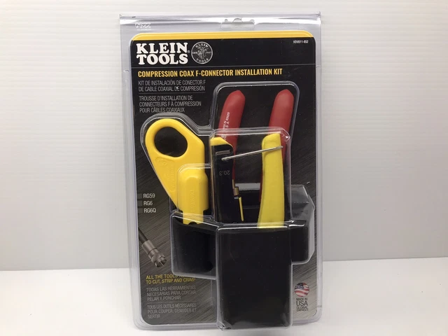 Klein Tools Compression Coax-F-Connector Installation Kit