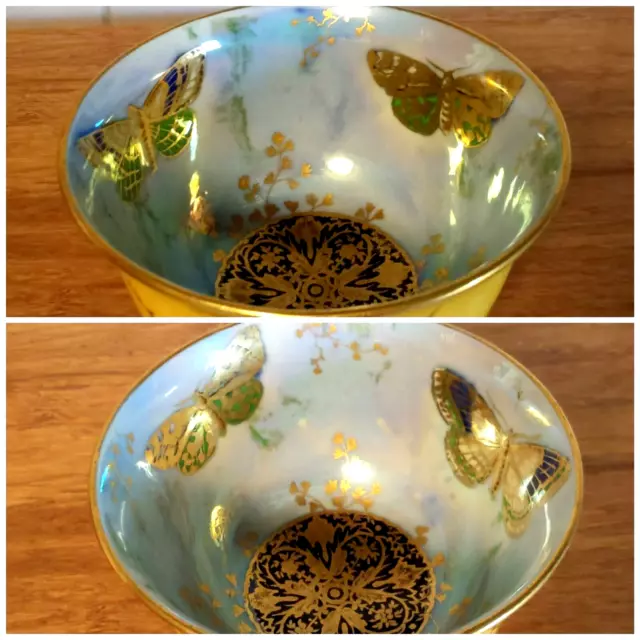 c1910 AYNSLEY Fairyland Butterfly LUSTER  Lustre Tea Bowl Teacup Antique Rare