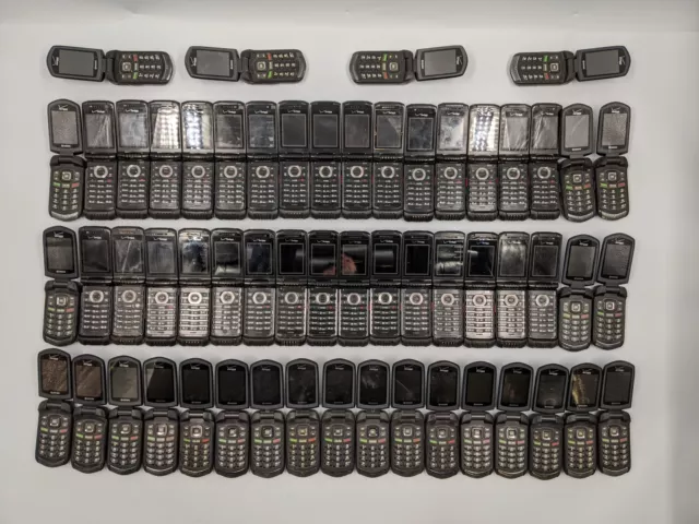 Assorted Verizon Flip Phones Kyocera & Casio Fair Condition Check IMEI Lot of 57