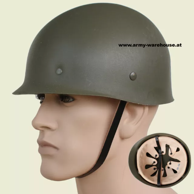 österr. BH Innenhelm, Bundesheer ÖBH BH helmet, Innenteil Leder