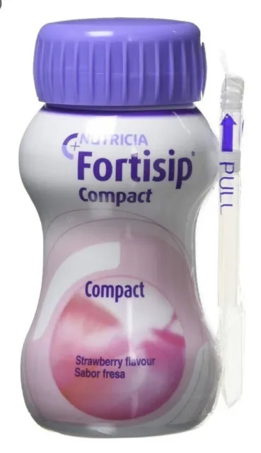 12 x 125ml Nutricia Fortisip Compact Strawberry Flavour Expiry 07/24