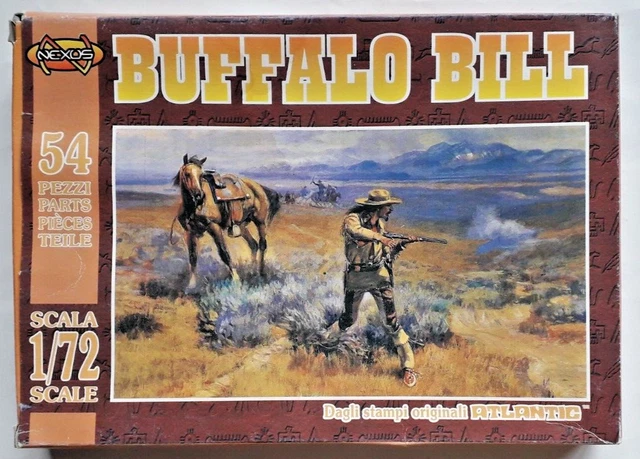 Boîte De Figurines 1/72 Western - Buffalo Bill - NEXUS / ATLANTIC / ITALERI - Boîte Neuve (contenu Occasion?)