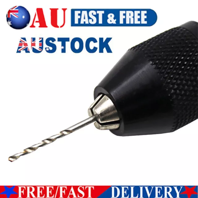 1/4" Keyless Chuck Conversion Hex Shank Adapter Drill Bit Quick Change Driver WR