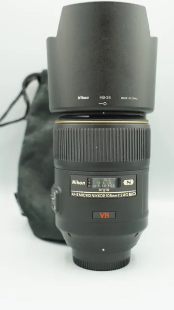 Nikon Nikkor AF-S 105mm f2.8 G VR Micro IF ED Lens *US Version*