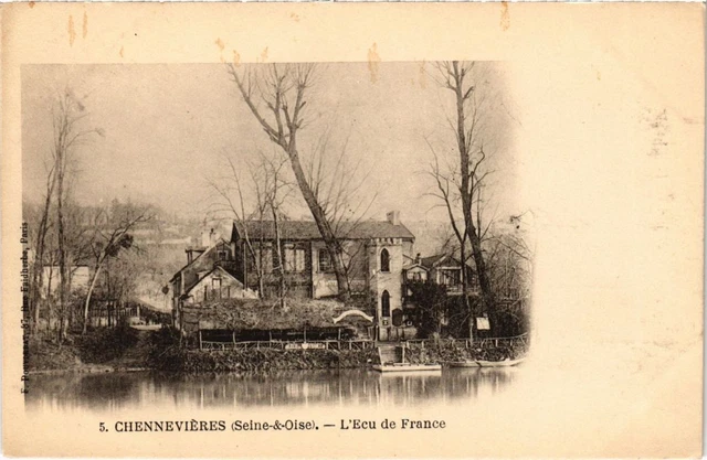 CPA AK Chennevieres L'Ecu de France FRANCE (1282425)