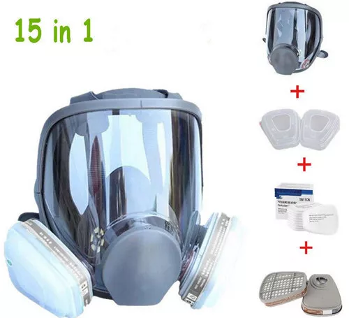 15in1 Suit Full Face For 6800 Gas mask Facepiece Respirator Painting Spraying