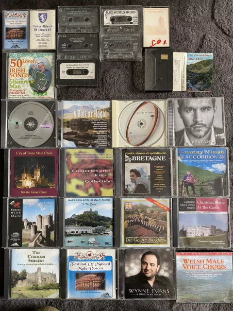 Welsh Music CD And Cassettes Rare Out Of Print Titles. Various Artists Job Lot