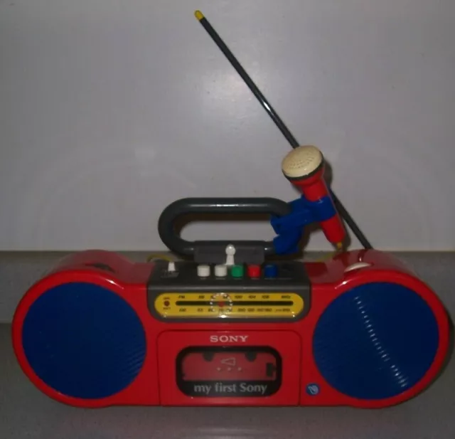 MY FIRST SONY Cfs-2020 Am/Fm Radio Cassette Boombox $69.99 - PicClick
