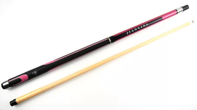 Billiard Billard Queue SIRIUS JY schwarz-pink POOL Queue Kö Poolqueue Cue 148 cm