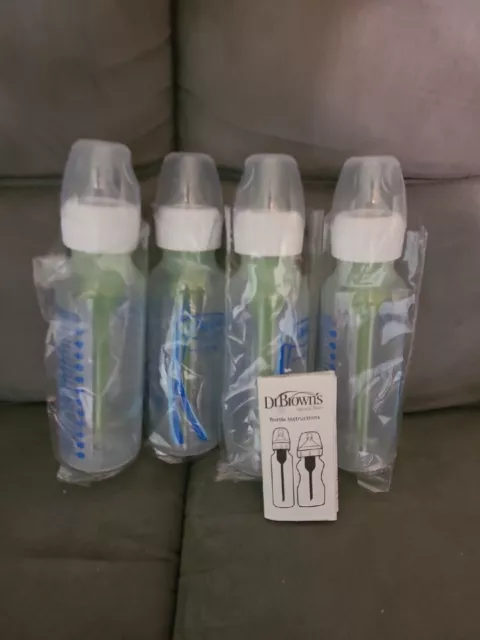 4 Dr. Brown's 8 oz/250 ml Options+ Narrow Anti-Colic Baby
