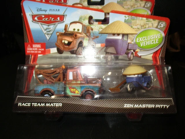 Disney Pixars Cars 2 Race Team Mater & Zen Master Pitty Exclusive Vehicle