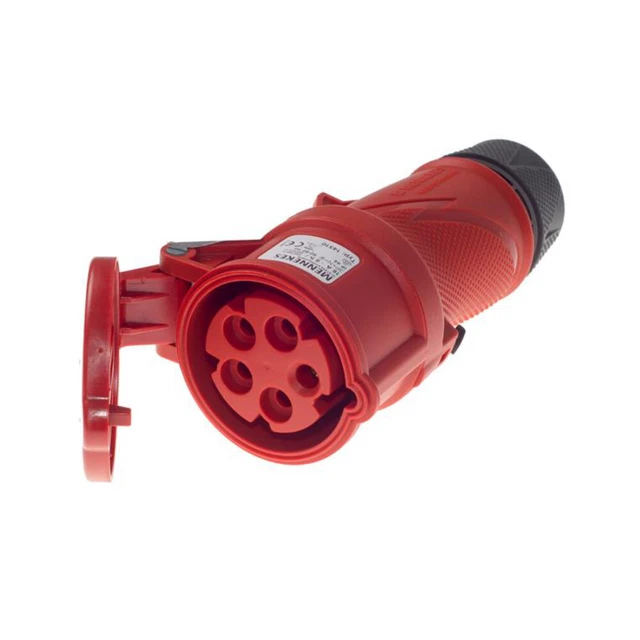 PC ELECTRIC Toma de corriente mural CEE, 400 V, 32 A, roja, en PC ELECTRIC Toma de corriente mural CEE, 400 V, 32 A, roja, en