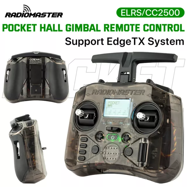 RADIOMASTER Pocket Hall Gimbal Transmitter ELRS/CC2500 Remote Control Portable