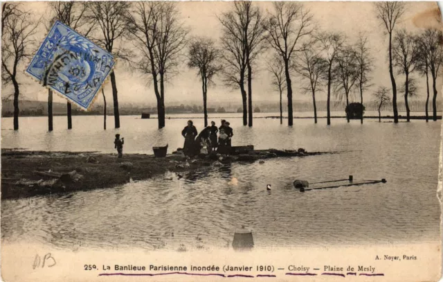 CPA La Banlieue Parisienne flooded (January 1910) CHIEREY Plaine de. (659637)