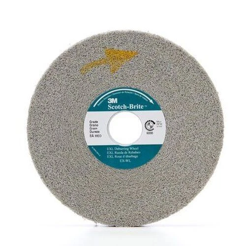 64826 EXL Deburring Wheel, 8" x 5/8" x 3" 8S FIN, Gray