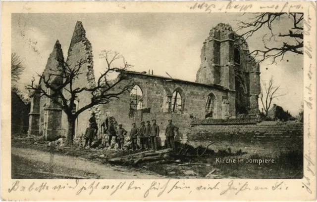 CPA Dompierre - Dompiere - L'Eglise - Kirche - Ruines (1037640)