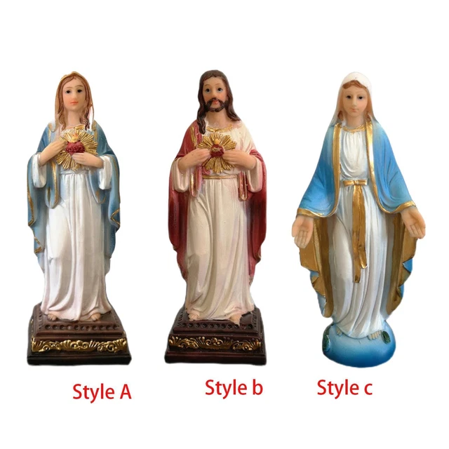 Statua Vergine Maria Acrilico 30cm - Decorazione Giardino Stile Bohémien - Foto 7