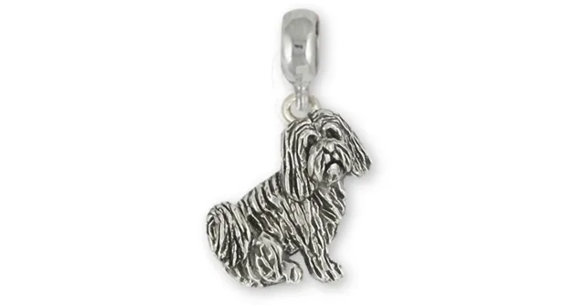 Tibetan Terrier Jewelry Sterling Silver Handmade Tibetan Terrier Charm Slide!  T
