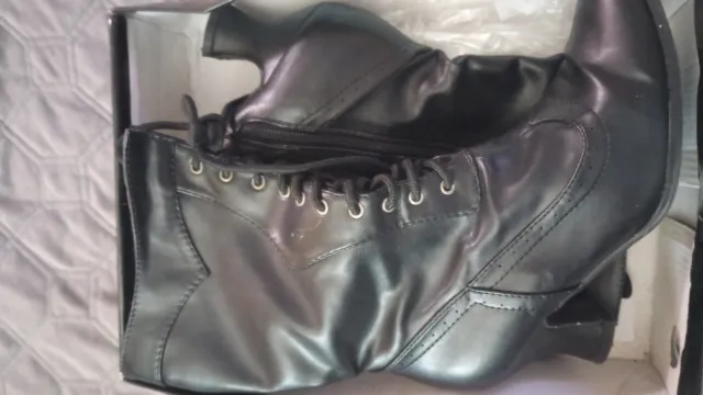 Ellie Shoes Women's 253-Amelia Victorian Bootie Black Size 6 M US 2.5" Heel