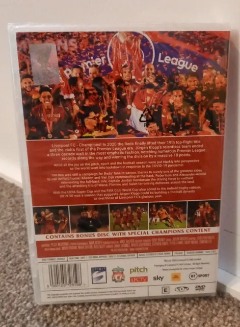Champions -  Liverpool Football Club Season Review 2019-20 - 2 DVD Set LFC 2