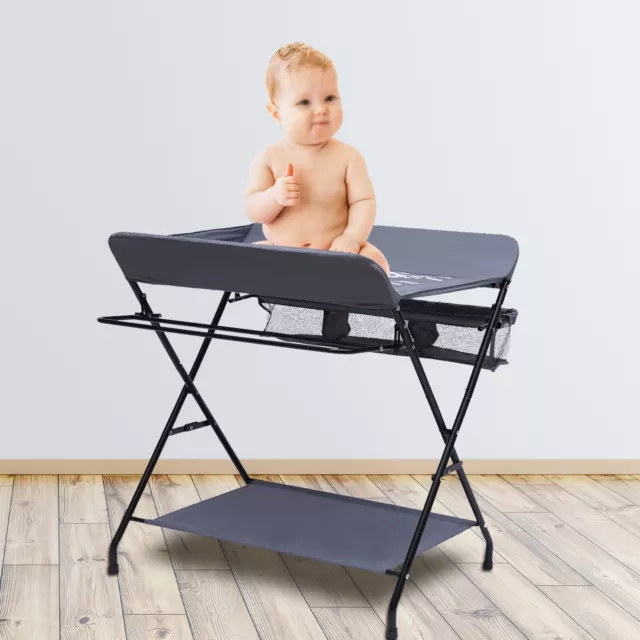 Baby Wickelkombi Klappbare Wickelkommode Mobiler Wickeltisch Mit Wickelauflage