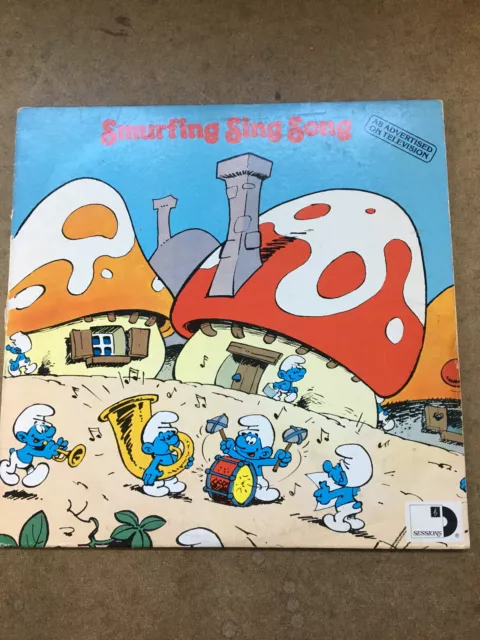 The Smurfs Smurfing Sing Song Original Vinyl Record 1980 ARI-1018 Album LP