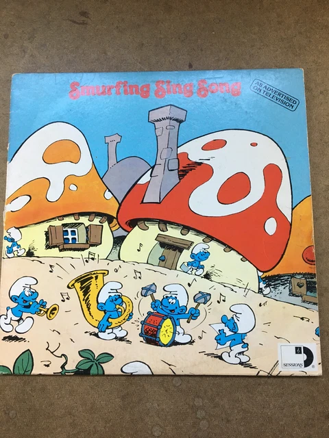 The Smurfs Smurfing Sing Song Original Vinyl Record 1980 ARI-1018 Album LP