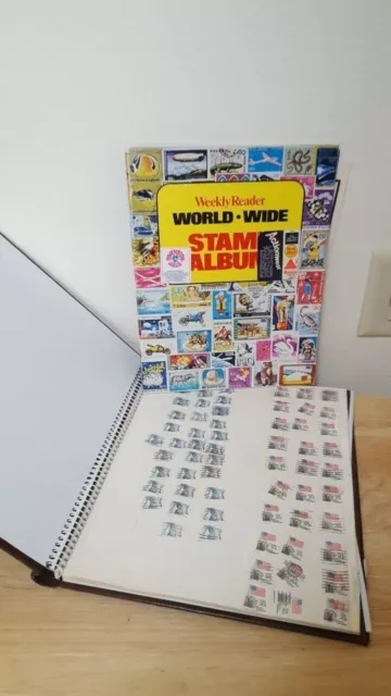 Starter Stamp Collection Album Book Multiple Stamps World Wide Album- SEE PHOTOS