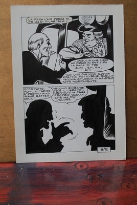 tavola originale 18x25cm circa MAGNUS SATANIK N° 11 PAG 74! 