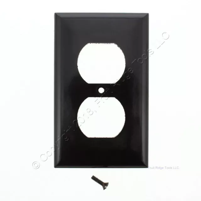 Eagle Brown 1G Duplex Outlet Receptacle Cover Standard Plastic Wall Plate 2132B